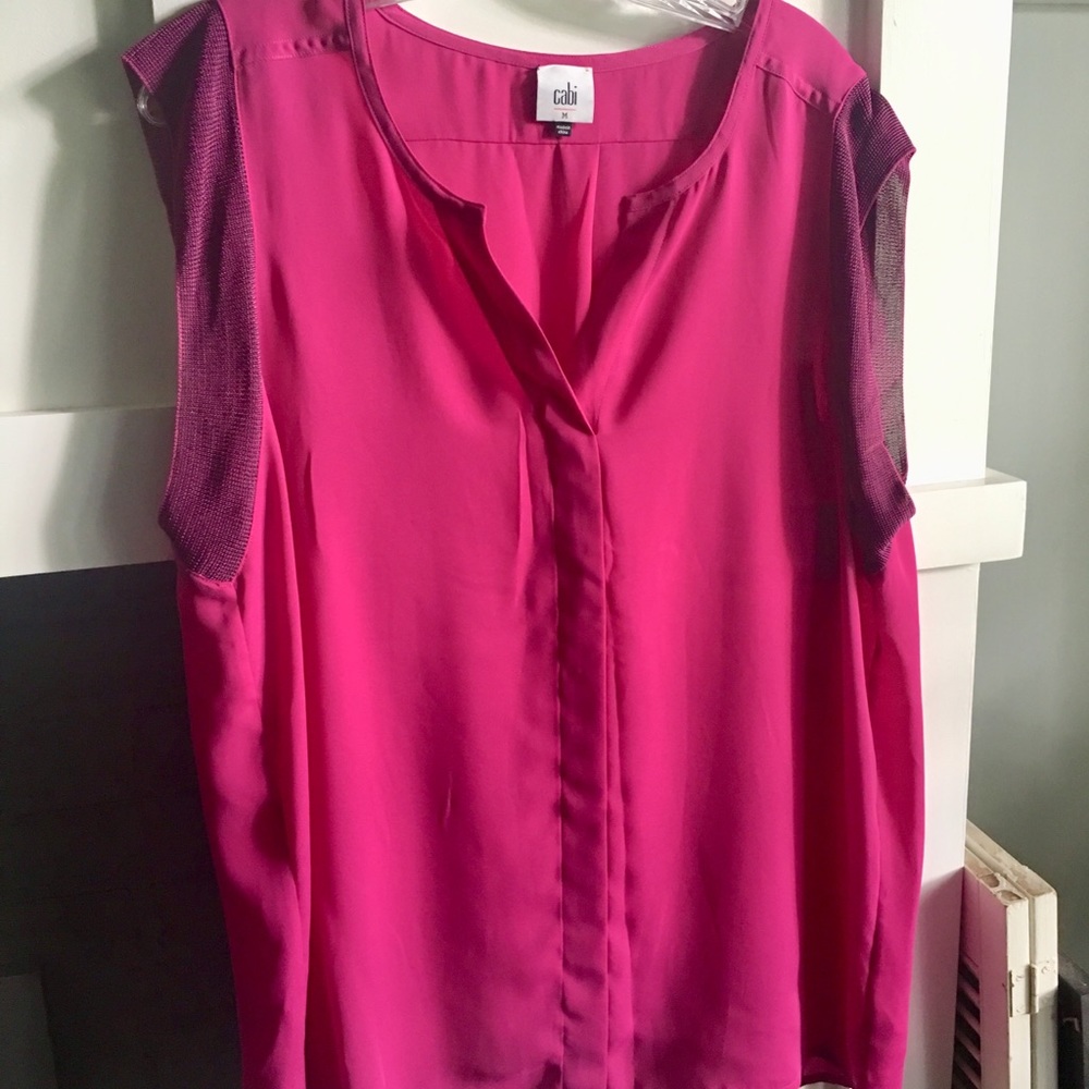 Hot pink CAbi blouse